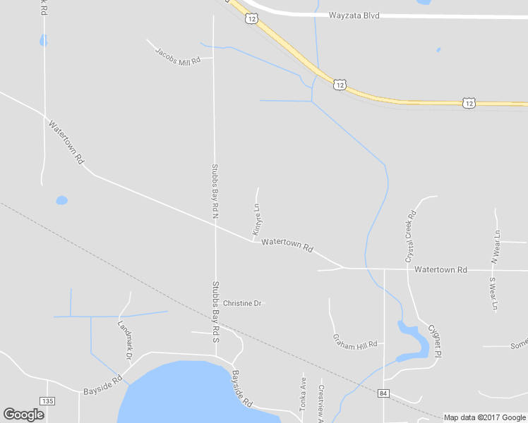 map of restaurants, bars, coffee shops, grocery stores, and more near 100 Kintyre Lane in Long Lake