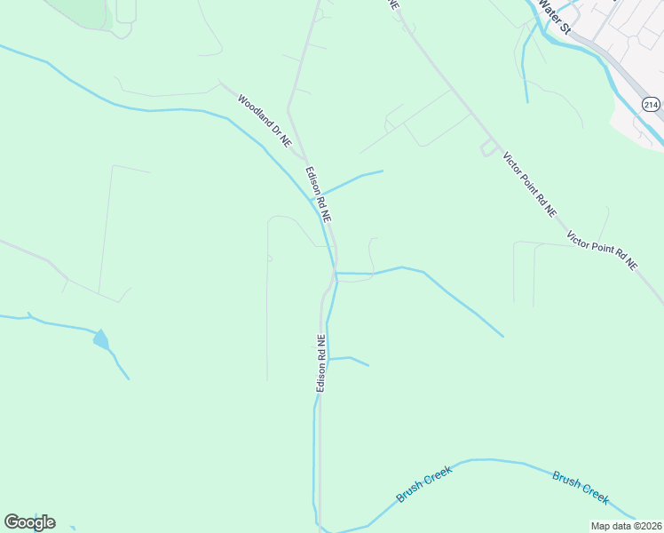 map of restaurants, bars, coffee shops, grocery stores, and more near 3835 Edison Road Northeast in Silverton