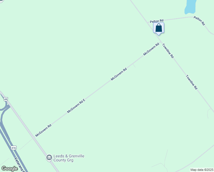 map of restaurants, bars, coffee shops, grocery stores, and more near 2950 McGovern Road in Kemptville