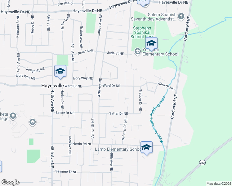 map of restaurants, bars, coffee shops, grocery stores, and more near 4316 Amherst Court Northeast in Salem