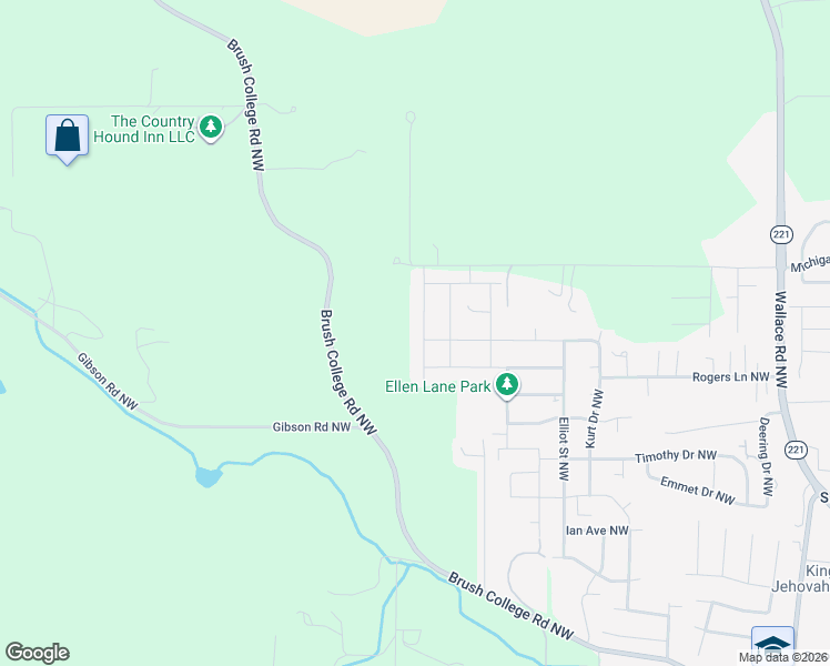 map of restaurants, bars, coffee shops, grocery stores, and more near 2934 Christina Street Northwest in Salem
