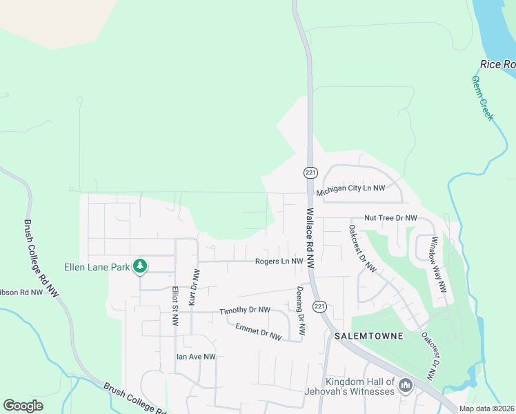 map of restaurants, bars, coffee shops, grocery stores, and more near 2540 Michigan City Road Northwest in Salem