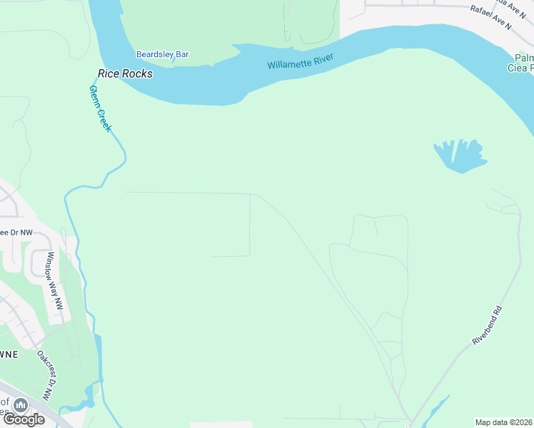 map of restaurants, bars, coffee shops, grocery stores, and more near 3372 River Bend Road Northwest in Salem