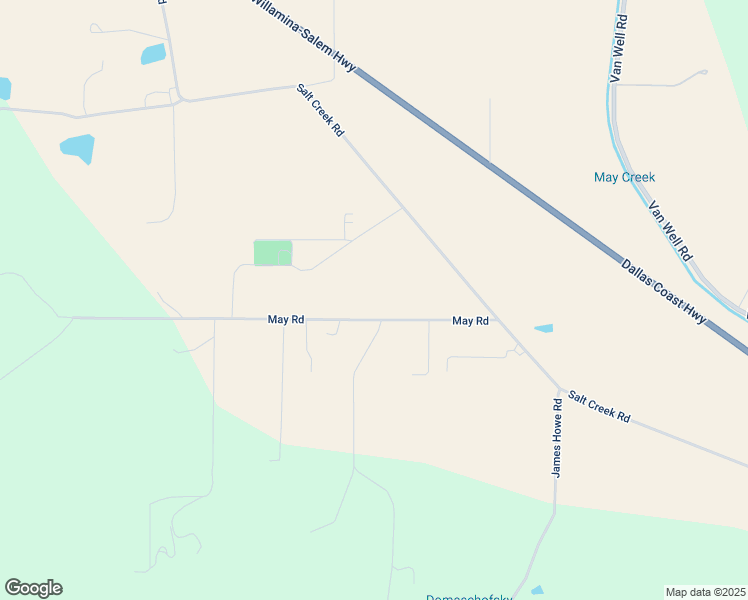 map of restaurants, bars, coffee shops, grocery stores, and more near 15365 May Road in Dallas