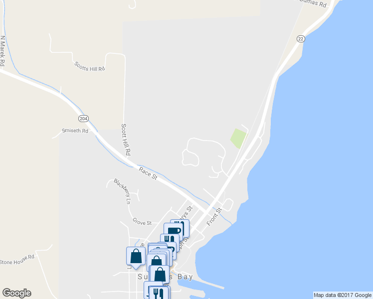 map of restaurants, bars, coffee shops, grocery stores, and more near 701 North Bay Cliff Drive in Suttons Bay