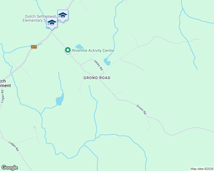 map of restaurants, bars, coffee shops, grocery stores, and more near 189 Grono Road in Dutch Settlement
