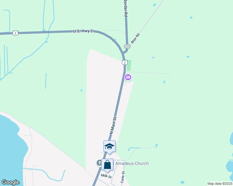 map of restaurants, bars, coffee shops, grocery stores, and more near 63 North Main Street in Alburgh