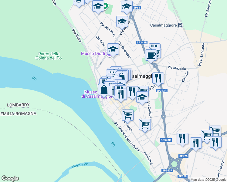 map of restaurants, bars, coffee shops, grocery stores, and more near in 