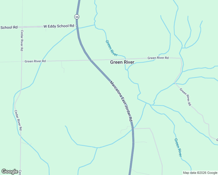 map of restaurants, bars, coffee shops, grocery stores, and more near 3127 South M 66 Highway in Mancelona