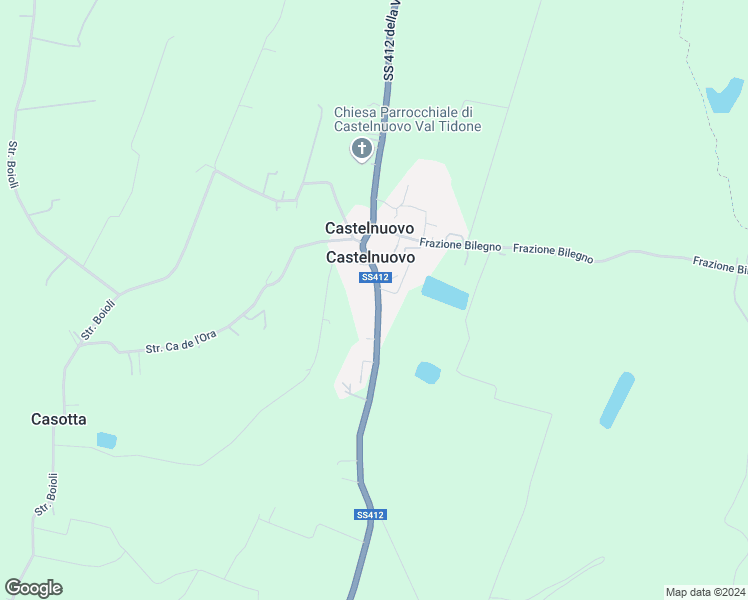 map of restaurants, bars, coffee shops, grocery stores, and more near 326 Frazione Castelnovo in Castelnuovo
