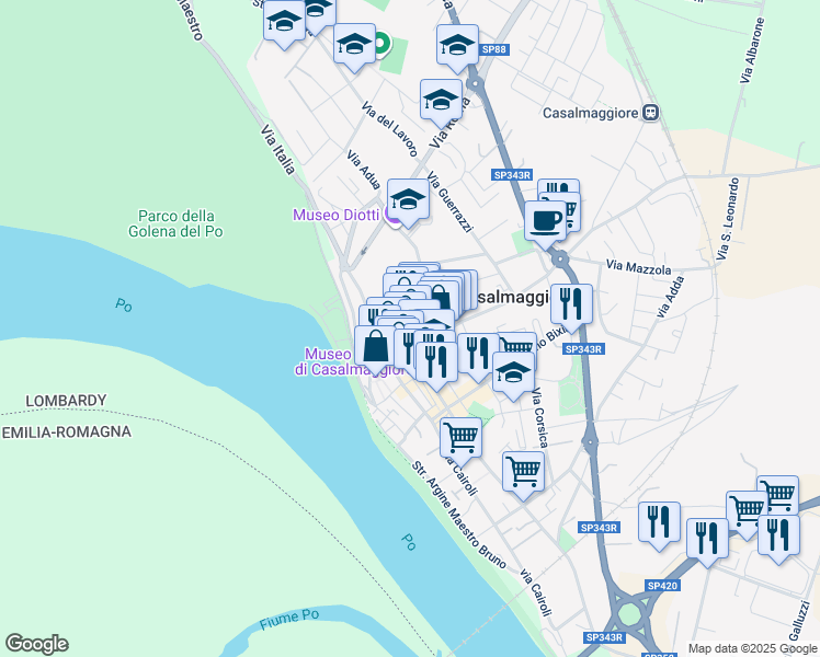 map of restaurants, bars, coffee shops, grocery stores, and more near in 