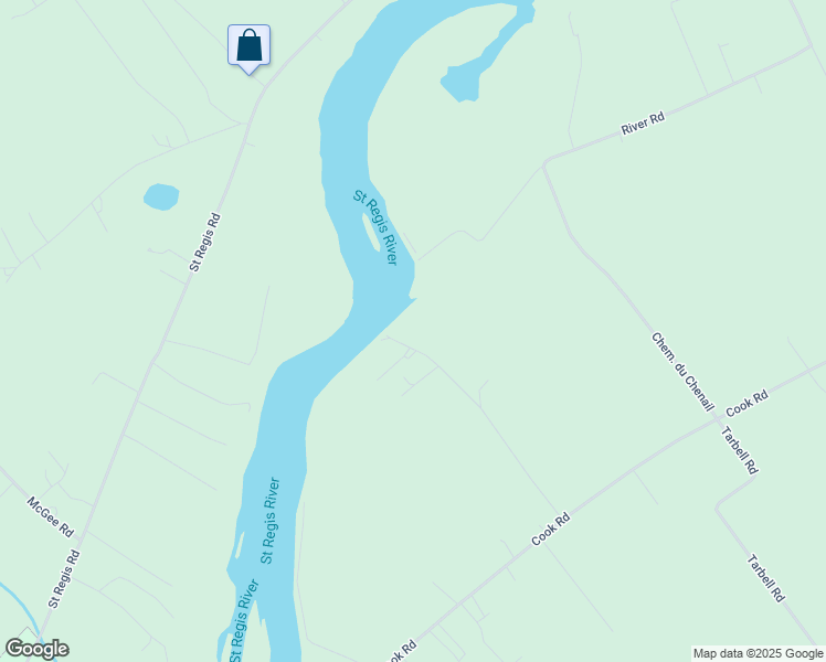 map of restaurants, bars, coffee shops, grocery stores, and more near in Akwesasne