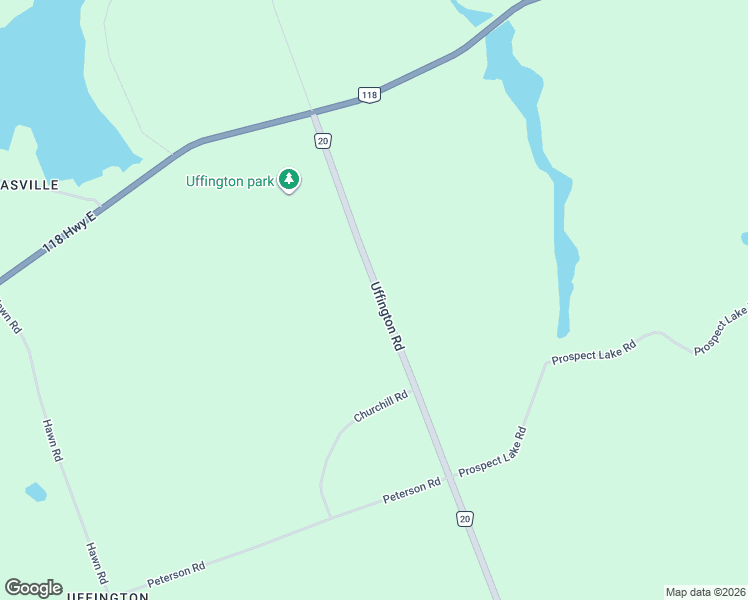 map of restaurants, bars, coffee shops, grocery stores, and more near 1034-1152 Uffington Road in Bracebridge