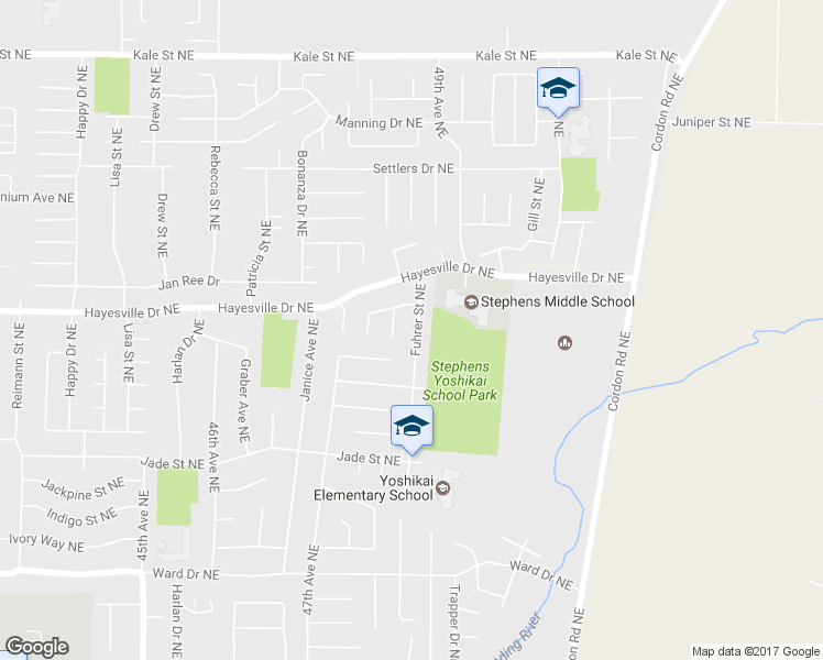 map of restaurants, bars, coffee shops, grocery stores, and more near 4665 Fuhrer Street Northeast in Salem