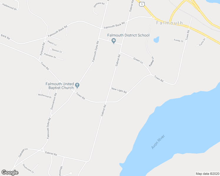 map of restaurants, bars, coffee shops, grocery stores, and more near Gabriel Road in Falmouth