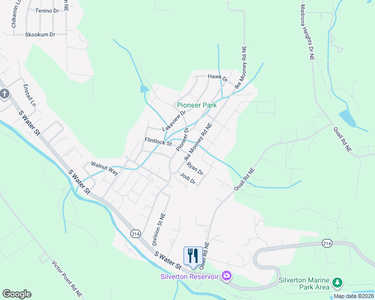 map of restaurants, bars, coffee shops, grocery stores, and more near 904 Pioneer Drive in Silverton