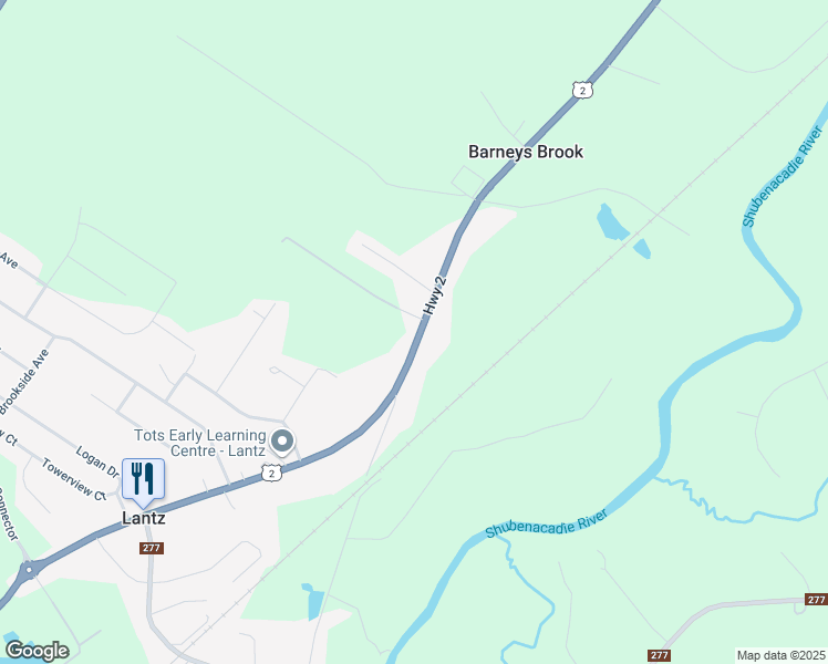 map of restaurants, bars, coffee shops, grocery stores, and more near 1308 Highway 2 in Lantz