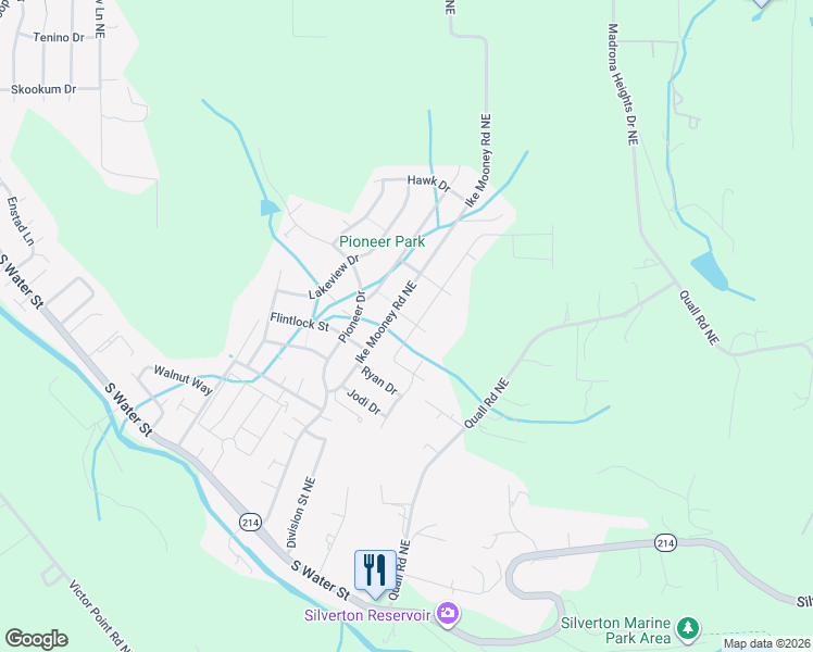 map of restaurants, bars, coffee shops, grocery stores, and more near 1550 Bison Street in Silverton