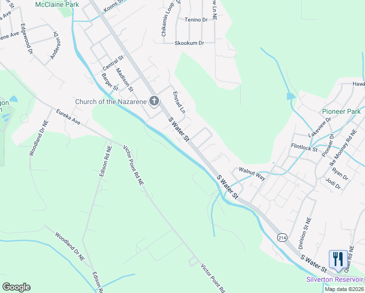 map of restaurants, bars, coffee shops, grocery stores, and more near 1160 Bedlington Terrace in Silverton