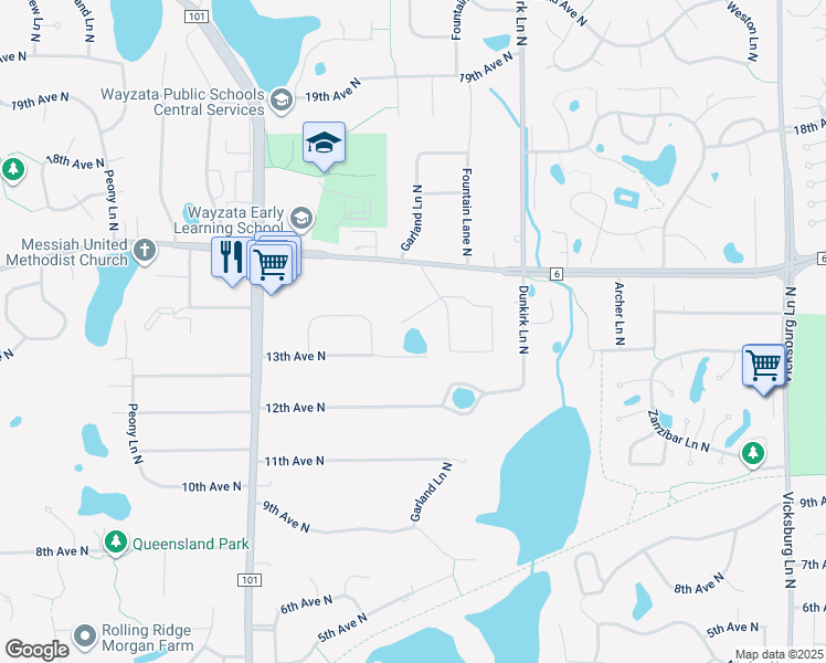 map of restaurants, bars, coffee shops, grocery stores, and more near in Minneapolis