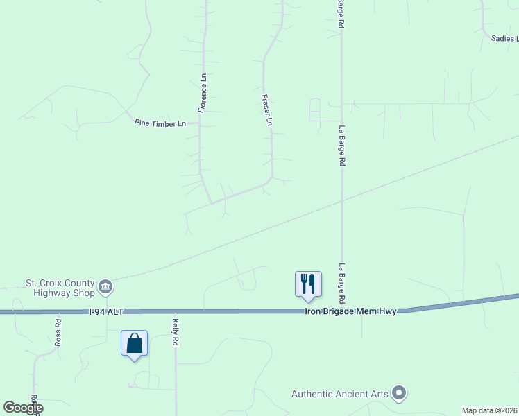 map of restaurants, bars, coffee shops, grocery stores, and more near 899 Fraser Lane in Hudson