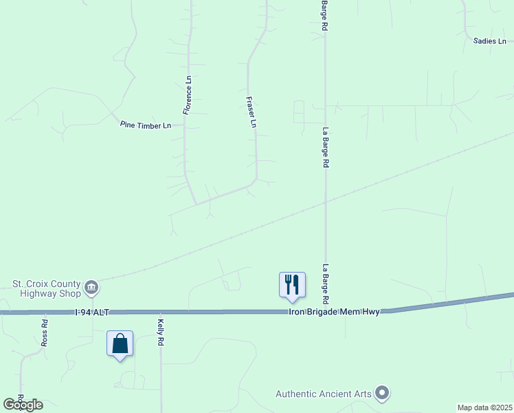 map of restaurants, bars, coffee shops, grocery stores, and more near 903 Fraser Lane in Hudson