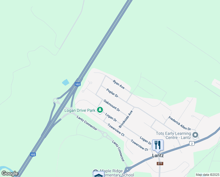 map of restaurants, bars, coffee shops, grocery stores, and more near in Lantz