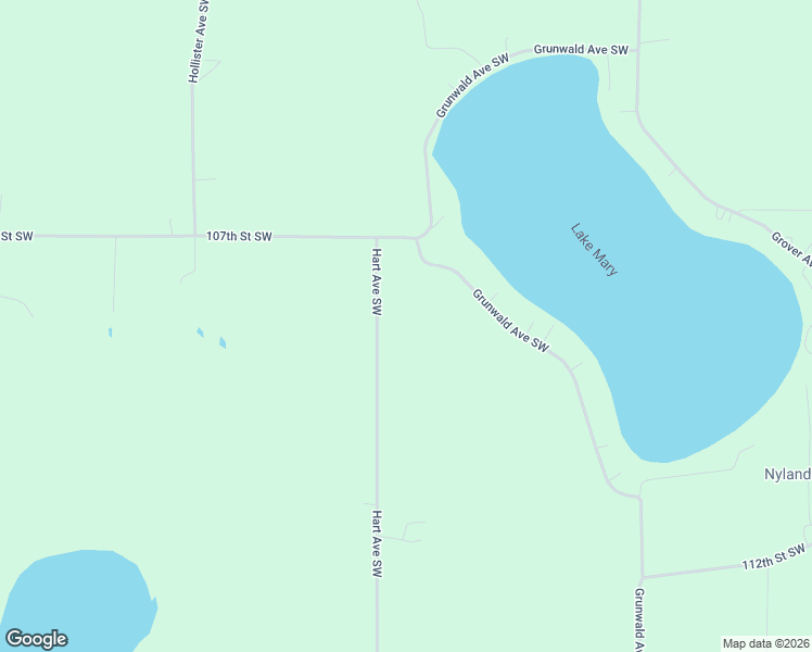 map of restaurants, bars, coffee shops, grocery stores, and more near 10988 Hart Avenue Southwest in Howard Lake