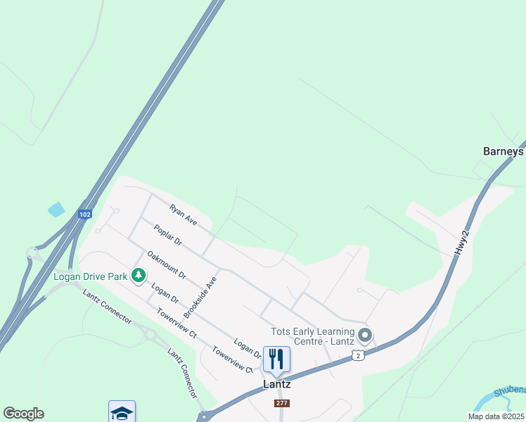 map of restaurants, bars, coffee shops, grocery stores, and more near 28 Brianna Dr in Lantz