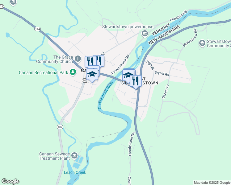 map of restaurants, bars, coffee shops, grocery stores, and more near Park Street in Lemington