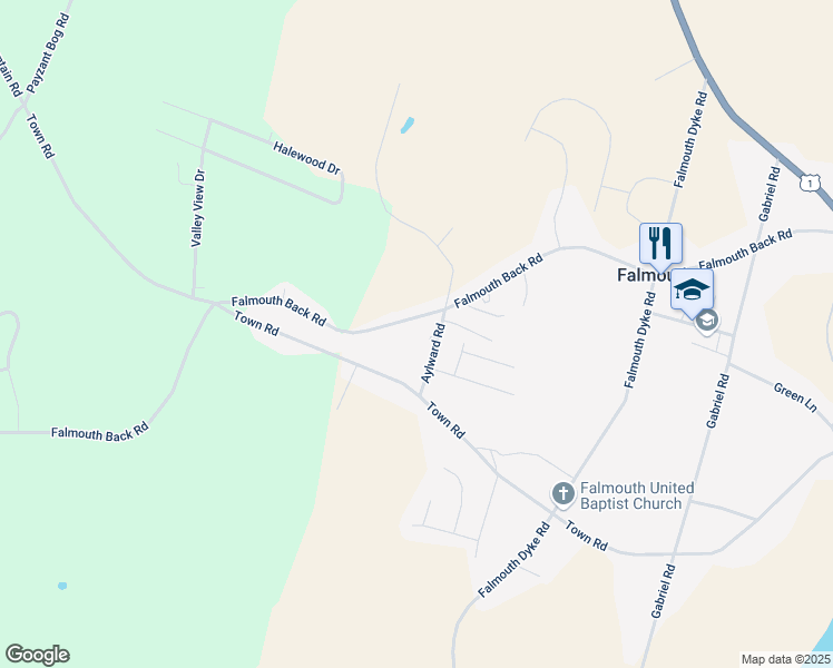 map of restaurants, bars, coffee shops, grocery stores, and more near 289 Falmouth Back Road in Falmouth