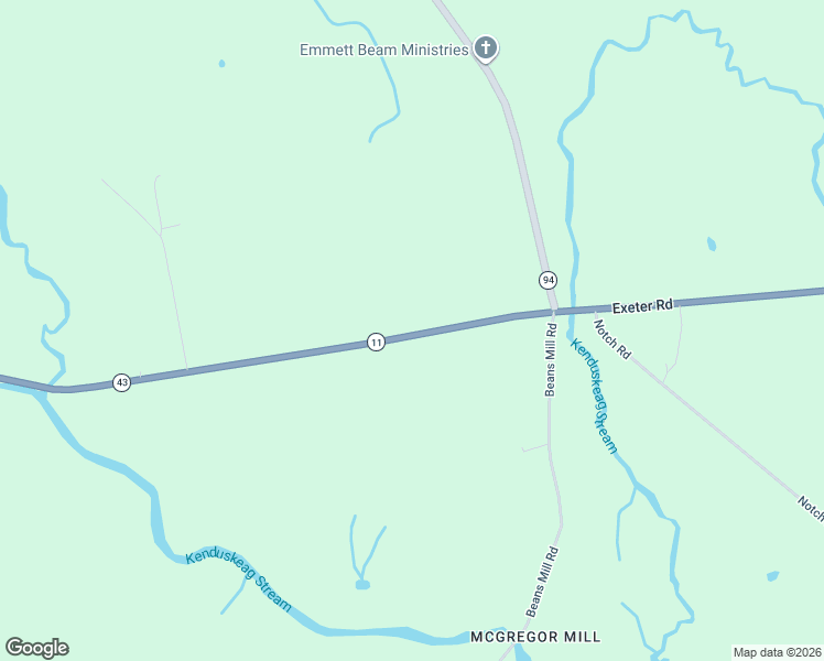 map of restaurants, bars, coffee shops, grocery stores, and more near 377 Exeter Road in Corinth