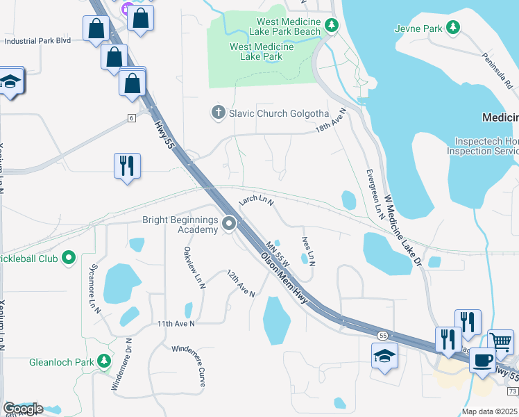 map of restaurants, bars, coffee shops, grocery stores, and more near in Plymouth
