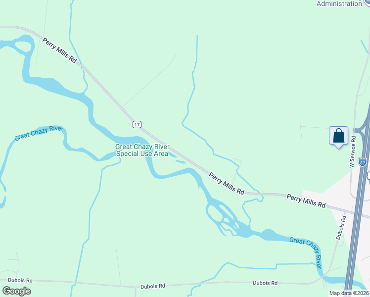 map of restaurants, bars, coffee shops, grocery stores, and more near 148 Perry Mills Road in Champlain