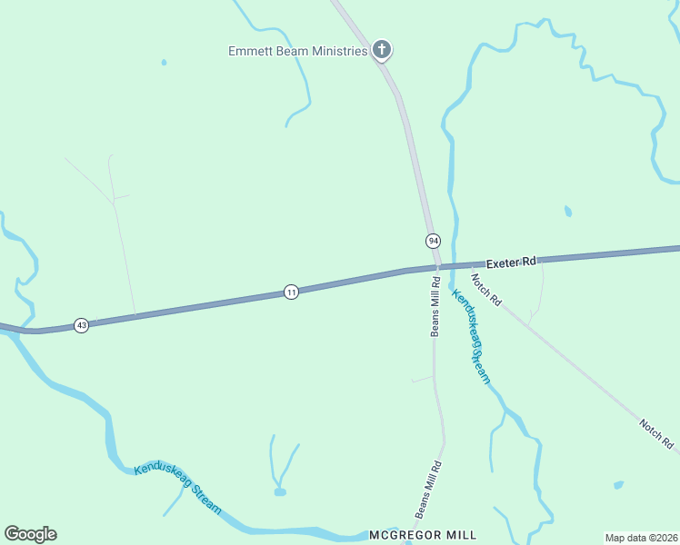 map of restaurants, bars, coffee shops, grocery stores, and more near 377 Exeter Road in Corinth