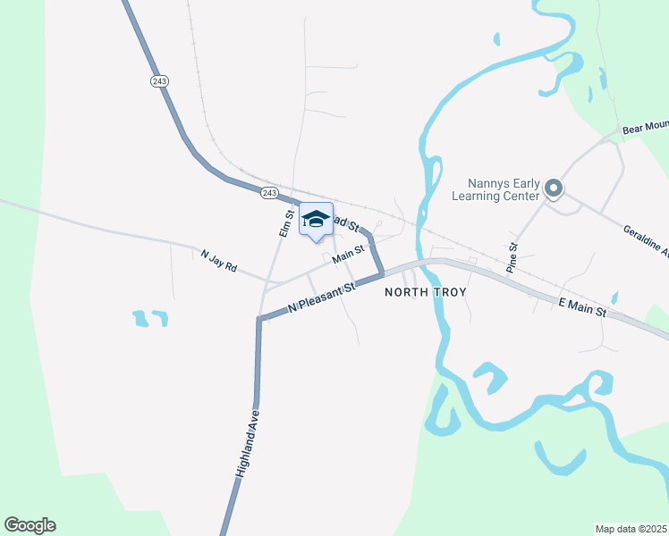map of restaurants, bars, coffee shops, grocery stores, and more near 67 Main Street in Troy