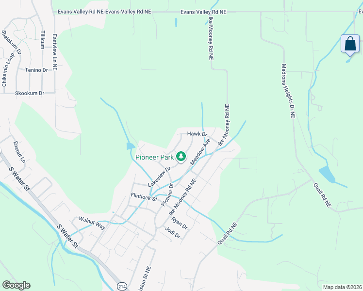 map of restaurants, bars, coffee shops, grocery stores, and more near 1641 Centennial Drive in Silverton