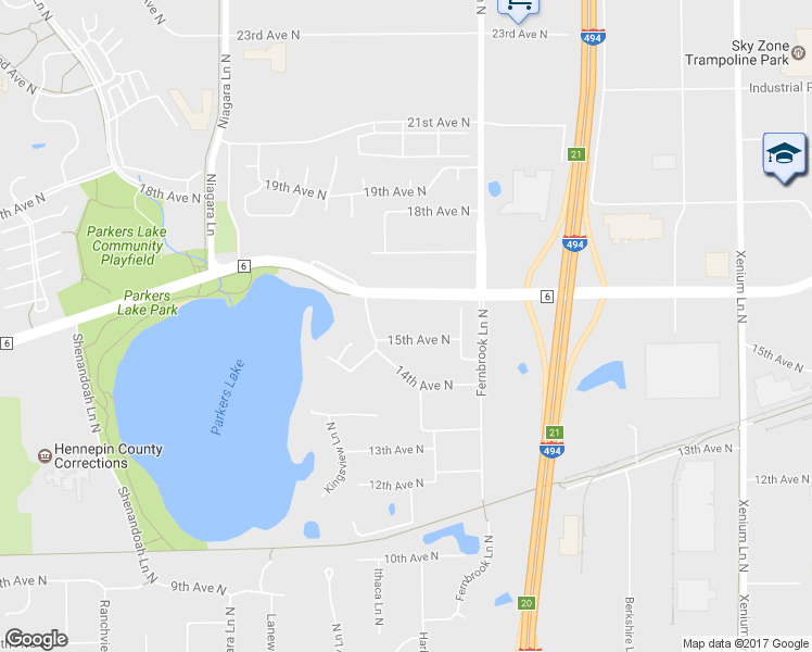 map of restaurants, bars, coffee shops, grocery stores, and more near 14530 15th Avenue North in Minneapolis
