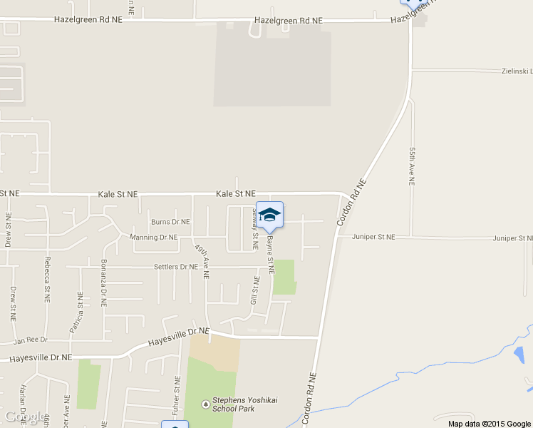 map of restaurants, bars, coffee shops, grocery stores, and more near 4937 Bayne Street Northeast in Salem