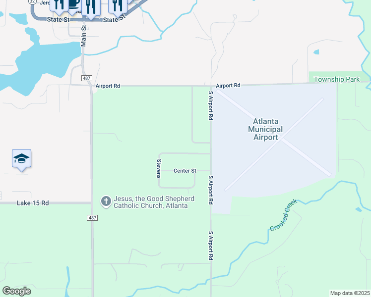 map of restaurants, bars, coffee shops, grocery stores, and more near 12700-13000 Stevens in Atlanta