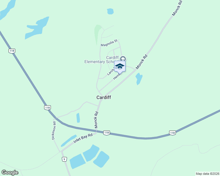 map of restaurants, bars, coffee shops, grocery stores, and more near 19 Hemlock Street in Cardiff
