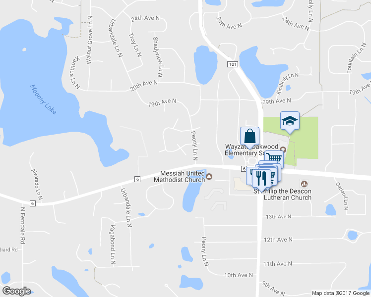 map of restaurants, bars, coffee shops, grocery stores, and more near 1630 Ranier Circle in Minneapolis