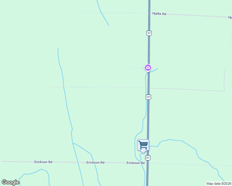 map of restaurants, bars, coffee shops, grocery stores, and more near 13199 Coleman Road in Kewadin