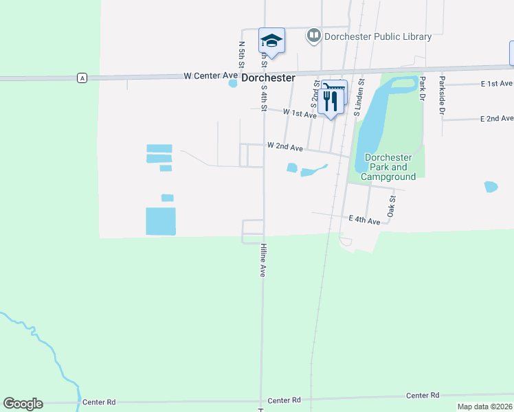 map of restaurants, bars, coffee shops, grocery stores, and more near 549 South 4th Street in Dorchester