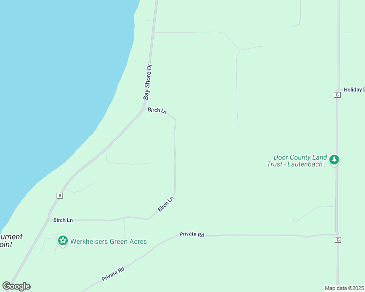 map of restaurants, bars, coffee shops, grocery stores, and more near 6782 Birch Lane in Egg Harbor