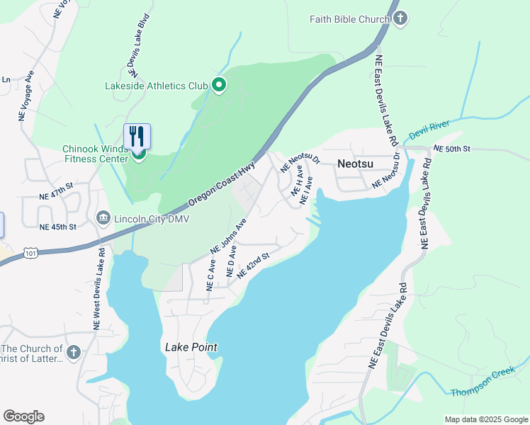 map of restaurants, bars, coffee shops, grocery stores, and more near in Neotsu