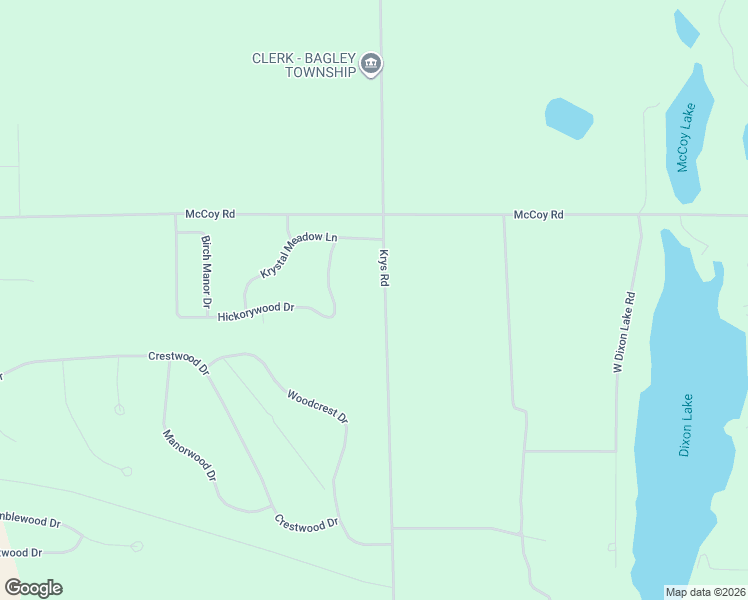 map of restaurants, bars, coffee shops, grocery stores, and more near 2100-2666 Krys Rd in Gaylord