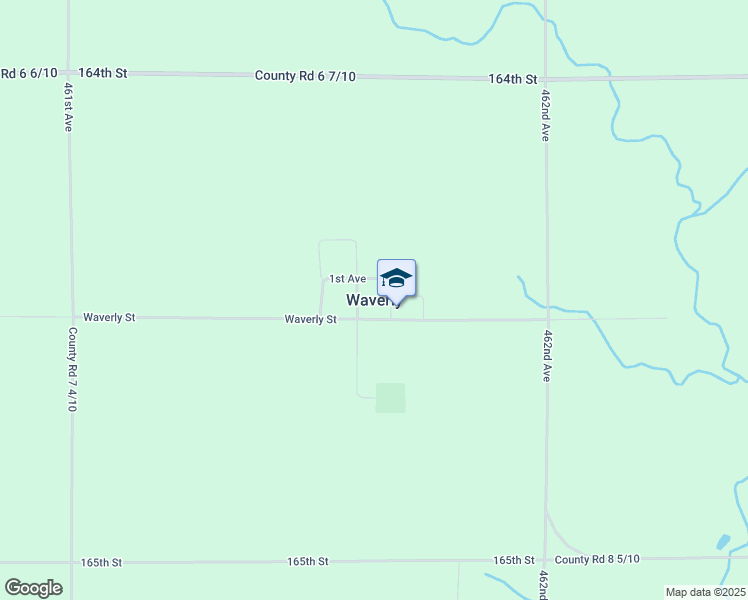map of restaurants, bars, coffee shops, grocery stores, and more near in Waverly