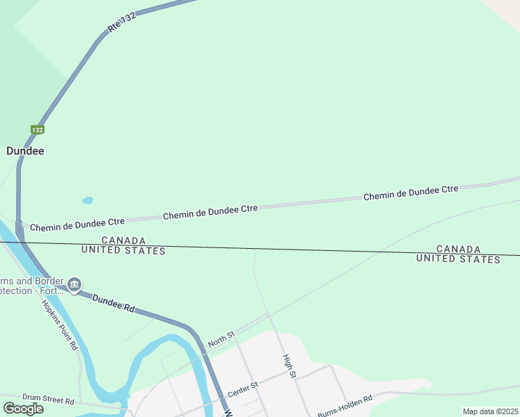map of restaurants, bars, coffee shops, grocery stores, and more near 8665 Chemin de Dundee Centre in Saint-Anicet
