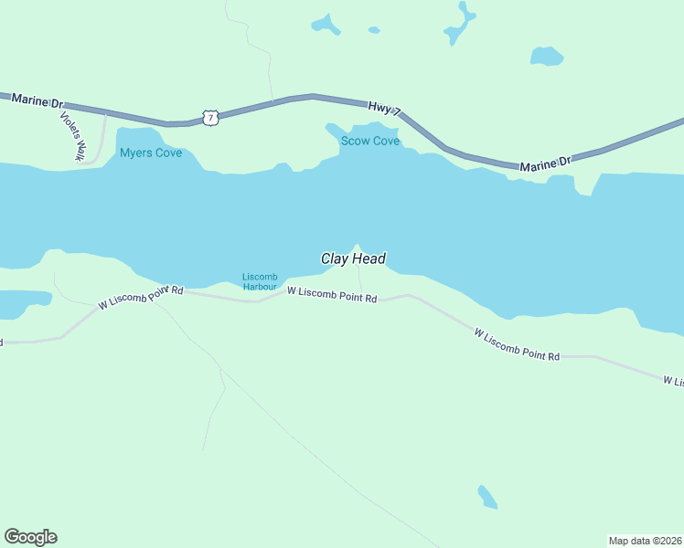 map of restaurants, bars, coffee shops, grocery stores, and more near 2 West Liscomb Point Road in Marie Joseph